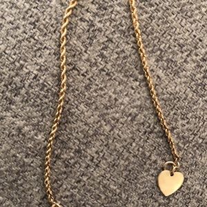 14K Gold Rope Bracelet 8"